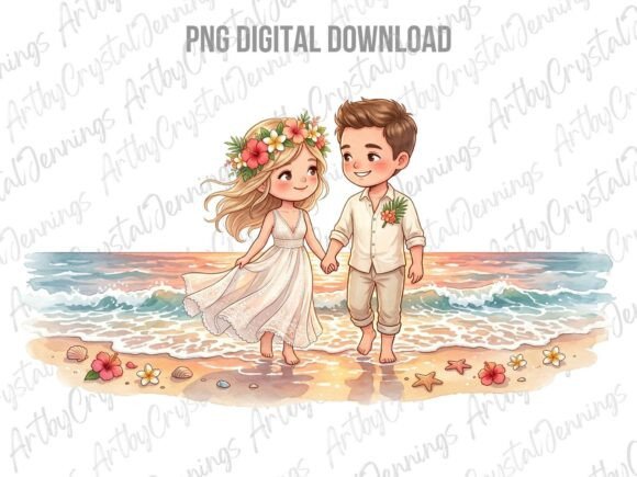 Adorable Chibi Wedding Art for Your Creative Projects