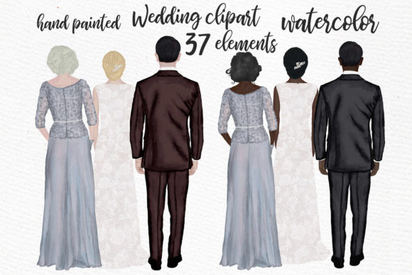 Elevate Your Bridal Designs with Watercolor Wedding Clipart