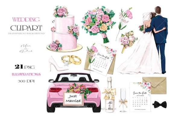 Wedding Planner Stickers Wedding Clipart: A Designer's Dream